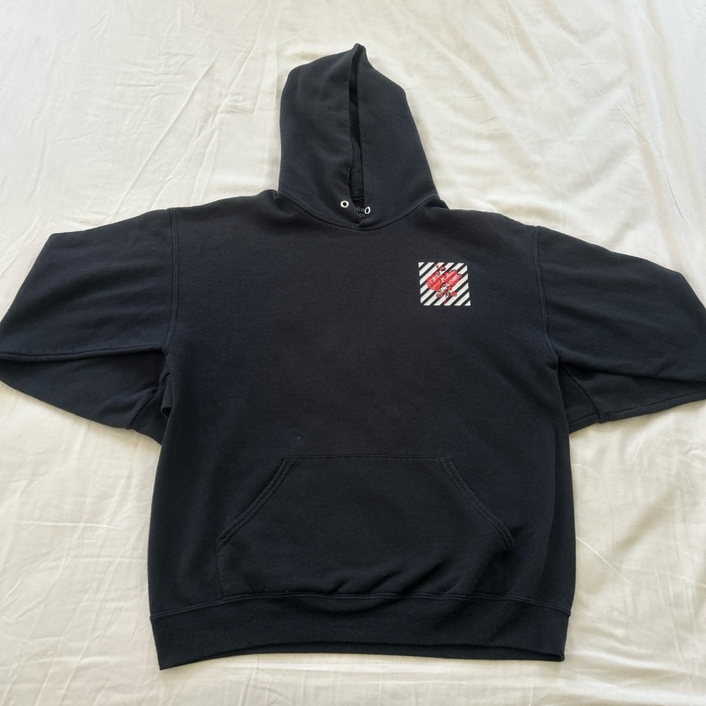 Artist Union Clothing Co. Black Hoodie with Red Graphic